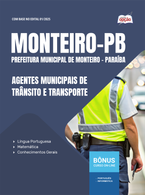Apostila Prefeitura de Monteiro-PB em PDF - Agentes Municipais de Trânsito e Transporte