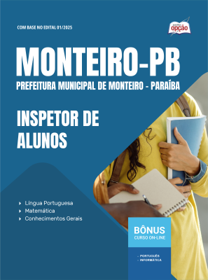Apostila Prefeitura de Monteiro-PB 2025 - Inspetor de Alunos