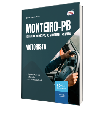 Apostila Prefeitura de Monteiro-PB 2025 - Motorista