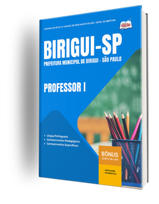 Apostila Prefeitura de Birigui - SP 2025 - Professor I