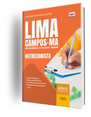 Apostila Prefeitura de Lima Campos-MA 2025 - Nutricionista