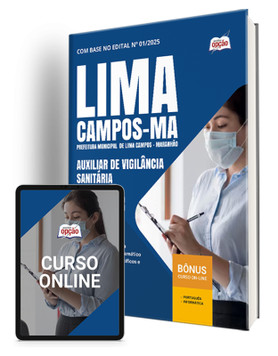 Apostila Prefeitura de Lima Campos-MA 2025 - Auxiliar de Vigilância Sanitária