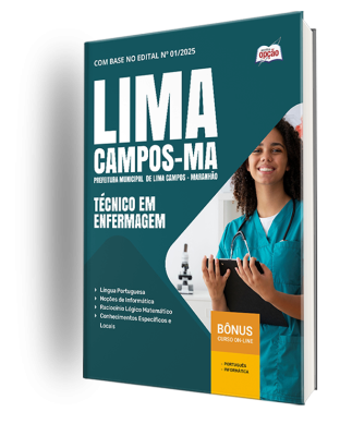 Apostila Prefeitura de Lima Campos-MA 2025 - Técnico em Enfermagem