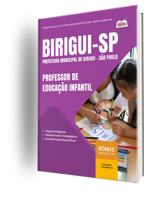 Apostila Prefeitura de Birigui - SP 2025 - Professor de Educação Infantil