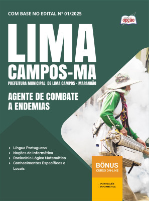 Apostila Prefeitura de Lima Campos-MA em PDF - Agente de Combate a Endemias