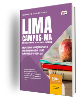 Apostila Prefeitura de Lima Campos-MA 2025 - Professor Educação Infantil e Séries Iniciais