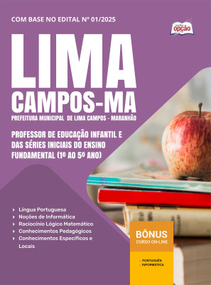 Apostila Prefeitura de Lima Campos-MA em PDF - Professor Educação Infantil e Séries Iniciais