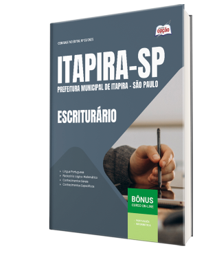 Apostila Prefeitura de Itapira - SP 2025 - Escriturário