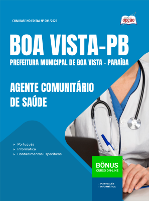 Apostila Prefeitura de Boa Vista-PB em PDF - Agente Comunitário de Saúde