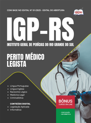 Apostila IGP-RS 2025 - Perito Médico - Legista