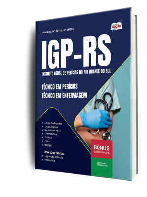 Apostila IGP-RS 2025 - Técnico em Perícias - Técnico em Enfermagem
