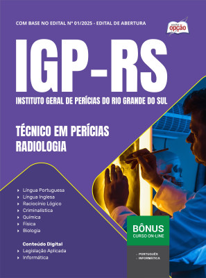 Apostila IGP-RS em PDF - Técnico em Perícias - Radiologia