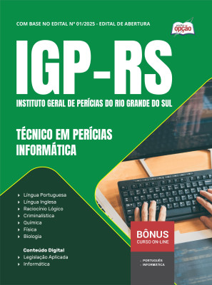 Apostila IGP-RS em PDF - Técnico em Perícias - Informática
