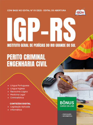 Apostila IGP-RS em PDF - Perito Criminal - Engenharia Civil