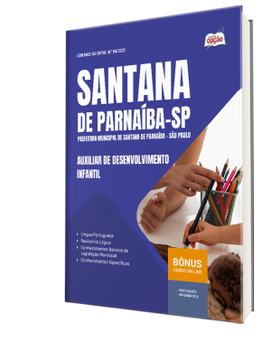 Apostila Prefeitura de Santana de Parnaíba - SP 2025 - Auxiliar de Desenvolvimento Infantil