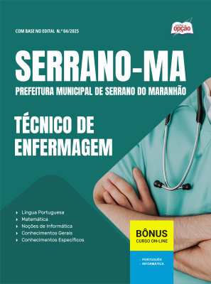 Apostila Prefeitura de Serrano do Maranhão-MA 2025 - Técnico de Enfermagem