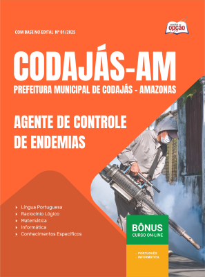 Apostila Prefeitura de Codajás-AM 2025 - Agente de Combate a Endemias