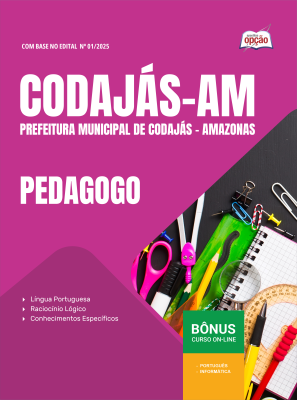 Apostila Prefeitura de Codajás-AM 2025 - Pedagogo