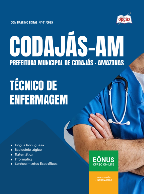 Apostila Prefeitura de Codajás-AM 2025 - Técnico de Enfermagem