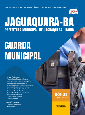 Apostila Prefeitura de Jaguaquara-BA 2025 - Guarda Municipal