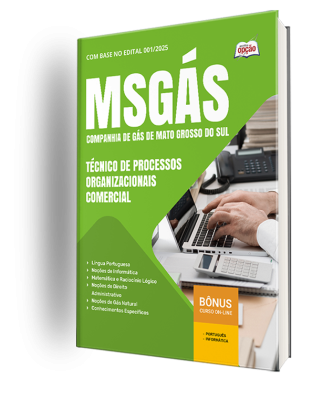 Apostila MSGÁS 2025 - Técnico de Processos Organizacionais - Comercial