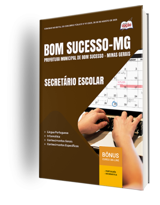 Apostila Prefeitura de Bom Sucesso-MG 2025 - Secretário Escolar