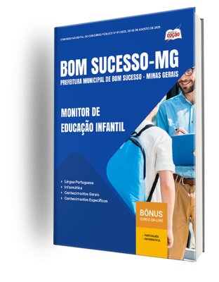 Apostila Prefeitura de Bom Sucesso-MG 2025 - Monitor de Educação Infantil