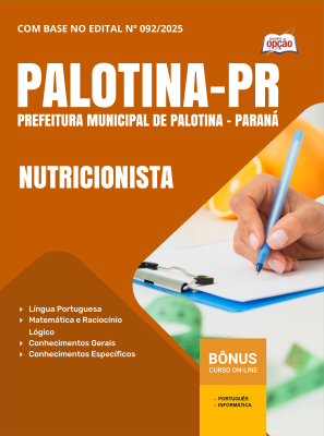 Apostila Prefeitura de Palotina-PR 2025 - Nutricionista