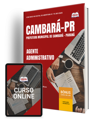 Apostila Prefeitura de Cambará-PR 2025 - Agente Administrativo
