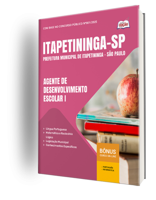 Apostila Prefeitura de Itapetininga - SP 2025 - Agente de Desenvolvimento Escolar I