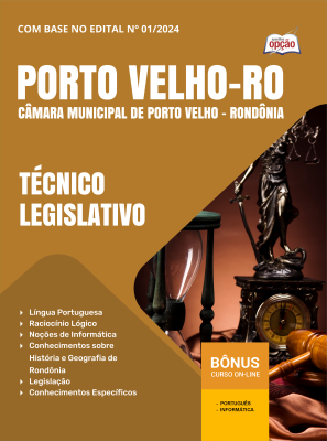 Apostila Câmara de Porto Velho - RO 2025 - Técnico Legislativo