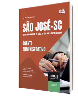 Apostila Prefeitura de São José - SC 2025 - Agente Administrativo