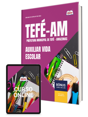 Apostila Prefeitura de Tefé-AM 2025 - Auxiliar Vida Escolar