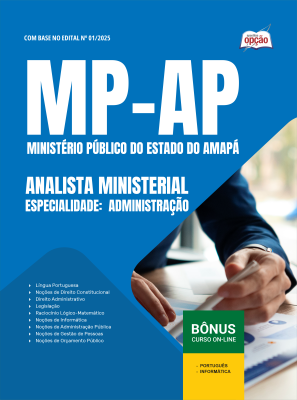 Apostila MP-AP 2025 - Analista Ministerial – Especialidade: Administração