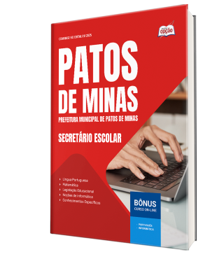 Apostila SME Patos de Minas-MG 2025 - Secretário Escolar
