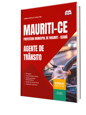 Apostila Prefeitura de Mauriti-CE 2025 - Agente de Trânsito