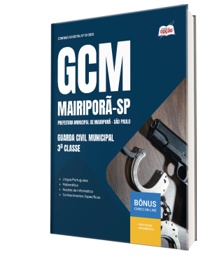 Apostila Prefeitura de Mairiporã - SP 2025 - Guarda Civil Municipal de 3ª Classe