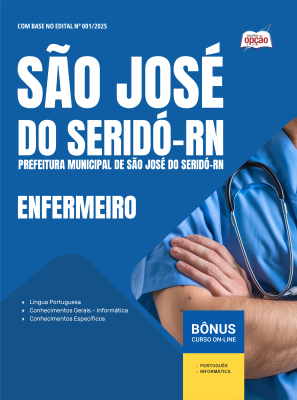 Apostila Prefeitura de São José do Seridó-RN 2025 - Enfermeiro