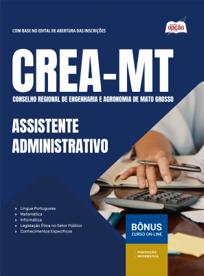 Apostila CREA-MT em PDF 2026 - Assistente Administrativo