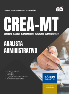 Apostila CREA-MT 2026 em PDF - Analista Administrativo