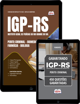 Combo IGP-RS - Perito Criminal - Biomedicina - Farmácia - Biologia