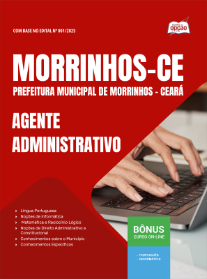Apostila Prefeitura de Morrinhos-CE 2025 - Agente Administrativo