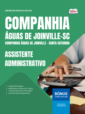 Apostila Companhia Águas de Joinville - SC em PDF - Assistente Administrativo(a)