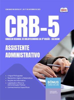 Apostila CRB-5 2025 - Assistente Administrativo
