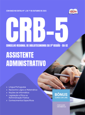 Apostila CRB-5-BA/SE em PDF - Assistente Administrativo
