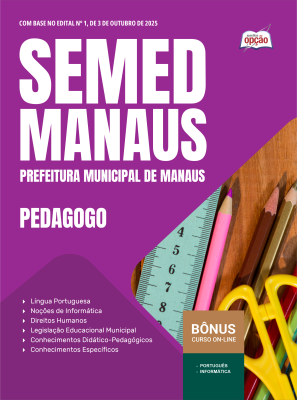 Apostila SEMED MANAUS em PDF - Pedagogo