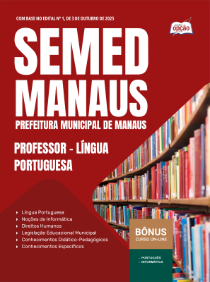 Apostila SEMED MANAUS 2025 - Professor - Língua Portuguesa