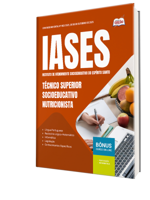 Apostila IASES 2025 - Técnico Superior Socioeducativo - Nutricionista