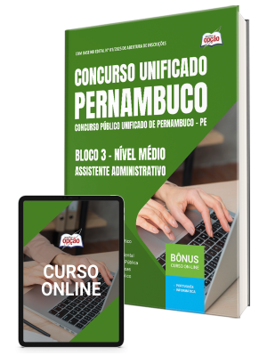Apostila Concurso Unificado Pernambuco 2025 - Bloco 3 - Nível Médio - Assistente Administrativo