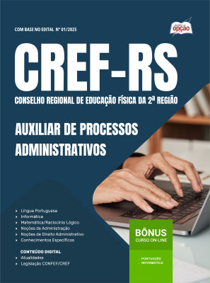 Apostila CREF-RS 2025 - Auxiliar de Processos Administrativos